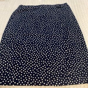 Brooks brothers 346 Women’s Navy Polka Dot Pencil Skirt - Classic Polka